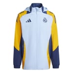 Real Madrid Jacka All Weather Tiro 24 - Blå/Crew Orange/Navy - adidas, storlek Medium