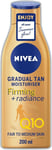 NIVEA Q10 Firming + Radiance Gradual Tan (200 ml), Activating Firming... 