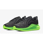 NIKE AIR MAX 720 UNISEX TRAINERS, UK10, ANTHRACITE/ELECTRIC GREEN, AO2924 018