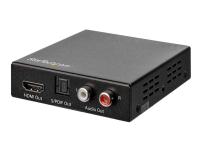 StarTech.com HDMI Audio Extractor - 4K 60Hz - HDMI Audio De-embedder - HDR - Toslink Optical Audio - Dual RCA Audio - HDMI Audio (HD202A) - HDMI audio signal extractor - svart