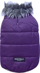 Doggy Dolly W167 Veste pour Chien avec col en Fourrure synthétique Violet Taille XXS