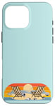 Coque pour iPhone 16 Pro Max Voyage à la plage, soleil, mer, coquillages, oiseaux, sable, vacances en famille