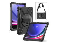 Estuff Austin - Baksidedeksel For Nettbrett - Silikon, Polykarbonat - Svart - For Samsung Galaxy Tab S7, Tab S8, Tab S9, Tab S9 Fe