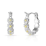 Daisy Hoop Earrings by Philip Jones