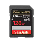 Sandisk Extreme Pro Sdxc Sdxxd 128Gb V30 U3 C10 Uhs-I 200Mb/S R 90Mb/S W 4X6 Lifetime Limited