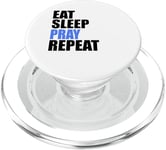 Eat Sleep Pray Repeat PopSockets PopGrip for MagSafe