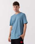 Boss Orange Tales Mens Cotton-Jersey T-shirt With Logo Patch - Blue - Size X-Large