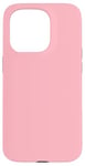 Coque pour iPhone 15 Pro Couleur rose bonbon simple