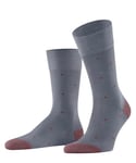 FALKE Men's Dot M SO Cotton Patterned 1 Pair Socks, Grey (Steel Grey 3250), 8.5-11