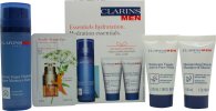 Clarins Men Hydrate Gift Set 50ml Super Moisture Balm + 30ml Shampoo & Shower Gel + 30ml Active Face Wash