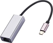 Sovittimet, USB-keskittimet, USB-C - RJ45 Gigabit Ethernet -sovitin, yhteensopiva MacBookin, iMacin, Dellin, Surface Bookin kanssa