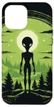 Coque pour iPhone 12 Pro Max Tête d'extraterrestre verte mignonne visage OVNI || Alien