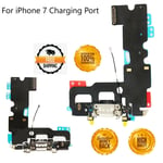 For iPhone 7 New Charging Port Dock Connector Microphone Replacement Flex Black