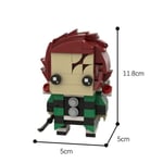 Moc Japan Action Figuuri Demon Slayered Brickheadz Klassinen Anime Tanjirou Nezuko Hashibira Kyoujurou Model Building Block Lelupoika