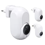 Plug In Security Camera 1080p HD Full Color Night Motion Detection New