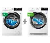 Electrolux Ew7f6549q4+ Ew8h669n3 Kombinerad Tvätt/tork - Färg: Vit