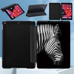 (iPad Air 3 10.5 20196.Zebra) Kolminkertainen suojakuori Apple IPad Pro 11:lle/air 1 2 3 4/IPad (7./8. sukupolvi)/mini 1 2 3 4 Smart Wake Sleep -tabletin kotelo Tietokoneen kannet