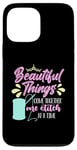 iPhone 13 Pro Max Beautiful Things Come Together Loves Stitching Cross Stitch Case