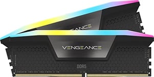 CORSAIR Vengeance RGB DDR5 RAM 96Go (2x48Go) 7200MHz CL40-54-54-116 1.4V Intel XMP 3.0 Mémoire pour Ordinateur de Bureau – Noir (CMH96GX5M2B7200C40)