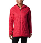 Columbia Women's Switchback Lined Long Jacket Shell, Red Lily, S