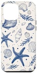 iPhone 12 Pro Max Blue Seashell Coastal Summer, Starfish, Women Case