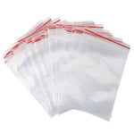 100-Pack 6x8cm Ziplock Blixtlåspåsar Zip Lock Påsar transparent