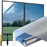 Tuserxln - Film de protection solaire pour fenêtre à l'intérieur ou à l'extérieur 50 x 200 cm - Film miroir pour fenêtre - Film autocollant pour