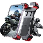 JOYROOM 2024 Support Telephone Moto, [Anti-Vibrations et Verrouillage 1s] Support Telephone Velo, [360 ° Rotation] Porte Telephone Velo pour iPhone et Smartphone 4.7 "-6.8"