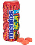 Mentos Sugarfree Sour Strawberry Gum - Sur Sukkerfri Tyggegummi med Jordbærsmak