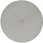 Secret De Gourmet - Lot 6x Set de table Tressé Rond - Diam. 38 cm - Diam. 38 - Gris clair