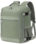 KLOSTAIN Sac à Dos Voyage Cabine Avion 45x36x20 pour Easyjet 30L Bagage Cabine Grande sous Siège Bagage à Main Homme Femme Sac à Dos pour Ordinateur Portable 15.6 Pouces Vert