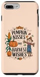 Coque pour iPhone 7 Plus/8 Plus Citrouille Kisses And Harvest Wishes Design Cozy Fall Lover