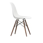 Vitra - Eames Plastic Chair DSW 04 White - Dark Maple - Spisestoler - Charles & Ray Eames - Hvit - Metall/Tre/Plast