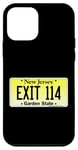 Coque pour iPhone 12 mini Sortie 114 de plaque d'immatriculation New Jersey NJ GSP Parkway