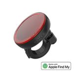 Fixed Tag Bike Tracker - Bluetooth GPS Tracker - Apple Find My Compatible - Svart / Röd