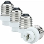 4x Lamp Socket Adapter E27 till G9 i VIT - Set med 4 reformat lamp socket converters för glödlampor, LED, halogen, energisparlampor