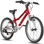 PROMETHEUS BICYCLES PRO® barncykel 20 tum, röd vit CRIMSON RED