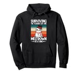 Surviving The Teacher Life One Meltdown At A Time Pullover Hoodie