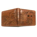 Baby Groot Galaxy Guardian Anime plånbok Bifold kort plånbok plånbok med myntficka