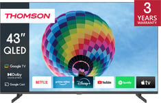 Thomson Google 43" QG4S14 4K QLED smart-TV (2024/sideføtter)