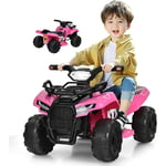 Goplus - Quad Buggy électrique Enfants 1,5-3 Ans 6V Voiture Electrique Enfants Tout-Terrain Effets Sonores Lumineux led Klaxon Repose-Pieds,4 Roues