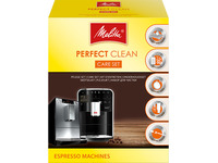 Melitta Perfect Clean Care Set, Cleaning detergent, Universel, Automatic coffee machines, Gul, 1 stk, Anti Calc liquid descaler, Perfect Clean cleaning tabs, microfibre cloth, PRO AQUA filter...