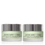 London Botanical Laboratories Unisex 2 x Avocado + CBD Eye Cream 15 - One Size