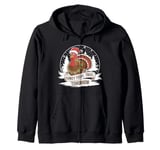 Turkey today, tinsel tomorrow, thanksgiving and christmas Zip Hoodie