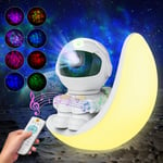 Astronaute Projecteur Galaxie,Projecteur Ciel Etoile Avec Nébuleuse Et Étoile,Minuterie,Bruit Blanc,Enceinte Bluetooth. Lampe De Projection Ciel Etoilé Plafond Veilleuse Enfant Pour Decoration Chambr