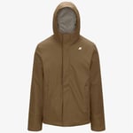 K-Way Jacko Twill Marmotta - Veste imperméable homme Brown C / Beige G S