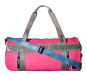 Superdry Super Sport Unisex Sports Pink Barrel Bag G91004JO