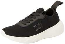 Tommy Jeans Women's TJW Flexi Runner EN0EN02489 Sneaker, Black (Black), 4 UK