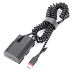 Type-C LP E6 E6N -E6 -E6 Dummy Battery&DC  Bank USB Cable for   6D 7D3029