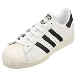 adidas Superstar 82 Mens Classic Trainers in White Black - 4 UK